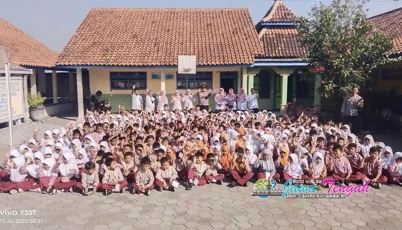 Polsek Kebakkramat Gelar Binluh di SDN 3 Waru, Tanamkan Kesadaran Anti-Bullying dan Anti-Narkoba