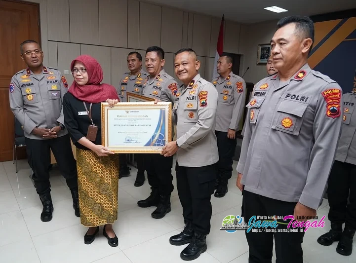 Polres Karanganyar Raih Predikat Kualitas Pelayanan Sangat Baik dari Ombudsman RI dengan Nilai 91,92
