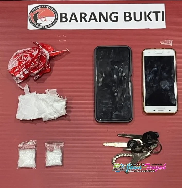 Polres Boyolali Ringkus Dua Pengedar Narkoba, Sita 10,04 Gram Sabu