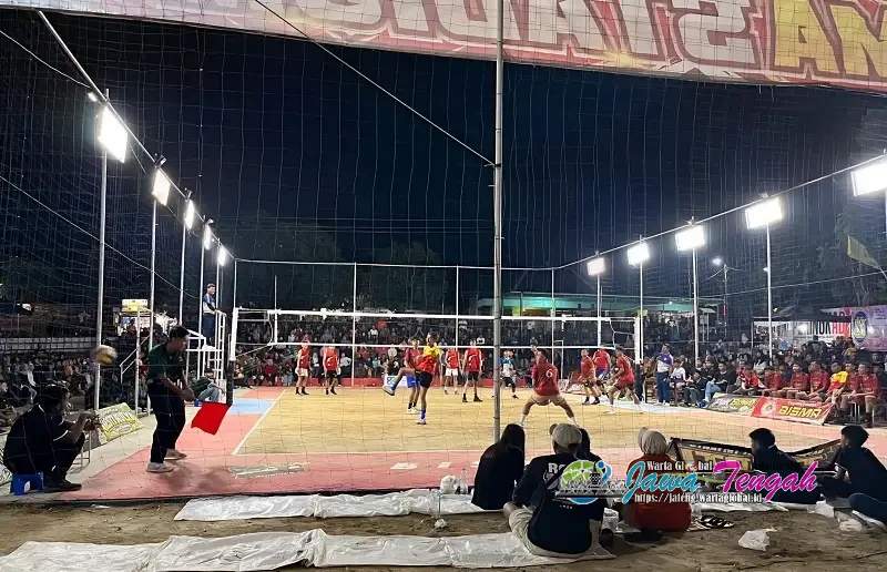 Semifinal Bola Voli Bisma Cup I 2026 Meriah, Tim Cakra Kepyar Menang 3-0 atas Kaliompo