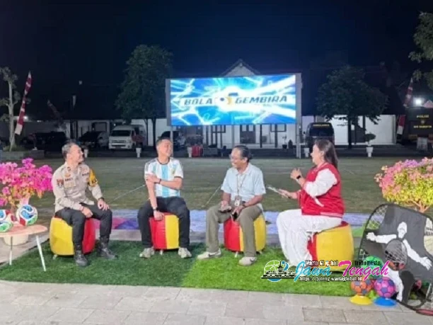Polresta Surakarta Gelar Nobar Piala Dunia 2026, Ratusan Penonton Disuguhi Makanan dan Minuman Gratis!