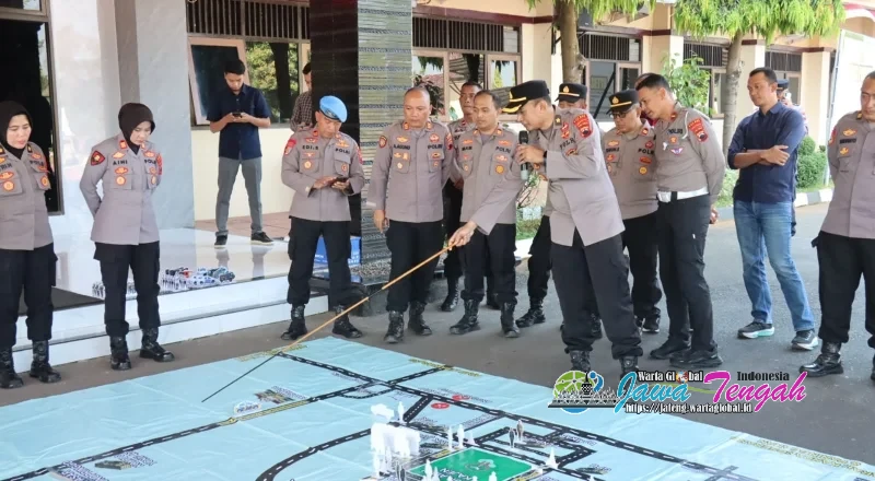 Polres Pekalongan Gelar Tactical Floor Game Matangkan Pengamanan, Jelang Aksi Damai 404